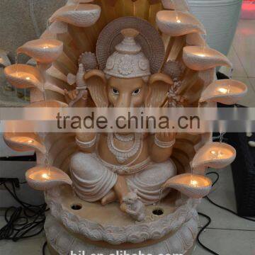 Indian Statue Wholesale Led Polyresin Buddha Fountain