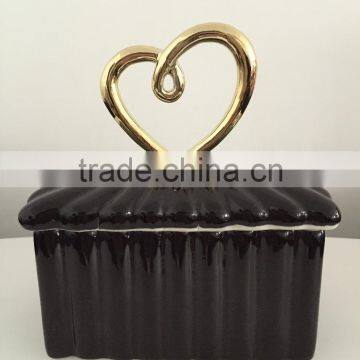 Fashion Ceramic Jewelry Box Square photo-2