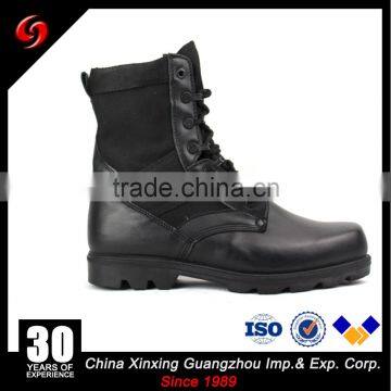 Genuine Leather Waterproof Polyester Oxford Combat Jungle Military Boots