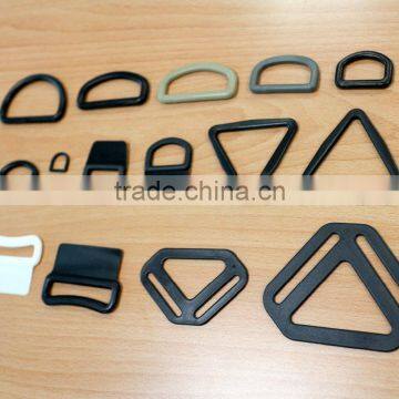 Black, White, Plastic, Nylon, Pom, D Ring, Loop, Sewable D Ring, Tri-ring, Sewable Loop photo-6