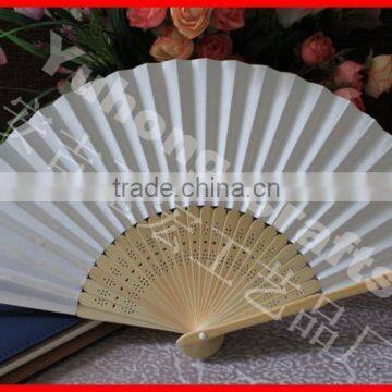 China Traditional Elegant Paper Folding Hand Fan photo-3