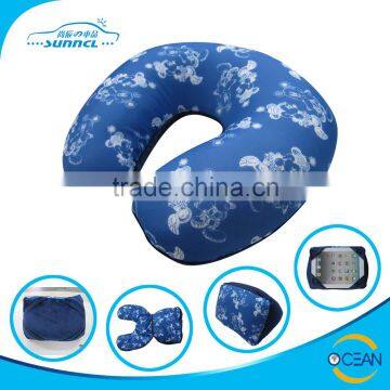 Custom u Shape Personalized Car Inflatable Memory Foam Travel Neck Pillow photo-2