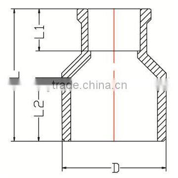 HIGH QUANLITY MALE &FEMALE REDUCING COUPLING OF PVC DIN STANDARD FITTINGS FOR WATER SUPPLY photo-2