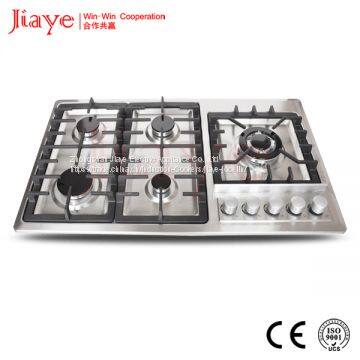 Stainless steel gas hob/86cm kitchen gas stove/Built in 5 burner gas cooker JY-S5015
