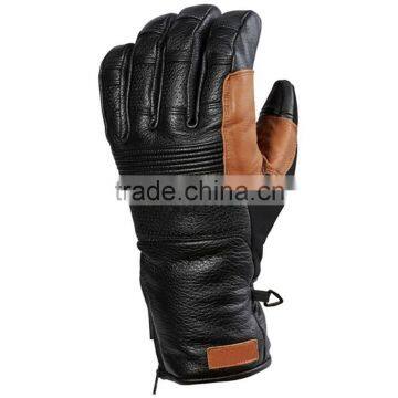 Black & Brown Ski Gloves