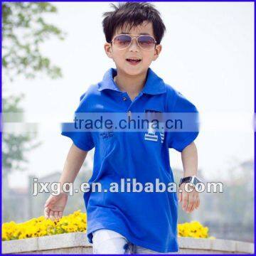 Boys' Latest Fashion Kids' Polo Collar 100%cotton T-shirt Manufacturer