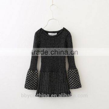 New Fashion Europe Style Dress for Girls Knitted Maxi Dresses Long Dresses photo-3
