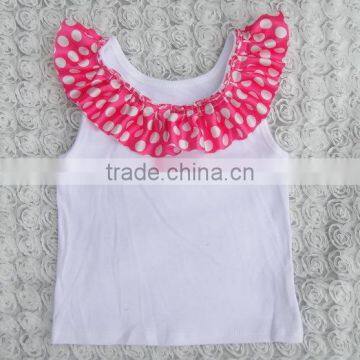 Wholesale Cheap Ruffle Shirts Toddler Baby Tank Top photo-2