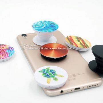 Hot Sale Customized Picture Printing Mobile Phone Holder Airbag Holder Grip Phone Holder With Car Clip photo-2