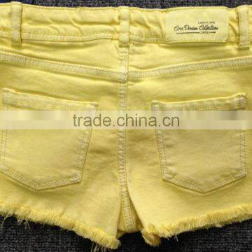 Girls Twill Hot Shorts,baby Girls Shorts photo-2