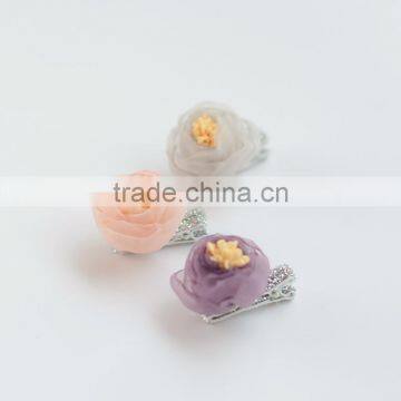 S17163A Wholesale korean baby hair clips flower clips hair accessory 2017