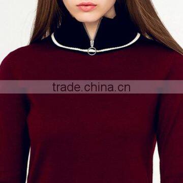 Most Popular Items Long Sleeve Zipper Sweater Women Dress 2017 for Lady photo-5