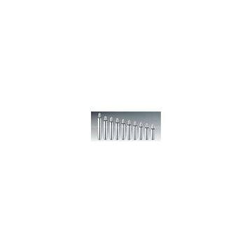 Chrome 100MM straight gas lift for an office chair