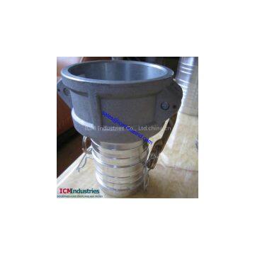 Aluminum Cam Lock Fitting Type C Hose End Machined photo-2