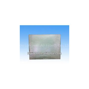 flat fibreglass panel filter for high temperatures