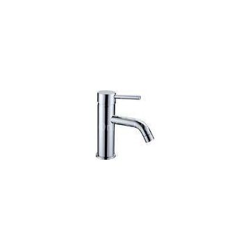 Wash Hand Chrome Plated Single Lever Mixer Taps / Single Hole Lavatory Faucet