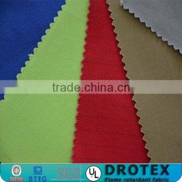 Wholesale heat proof acid resistant 100 cotton cheap fire protective fabric for military coveralls