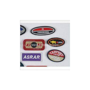 New Design Custom 3D Rubber Patches for Coat Wholesale