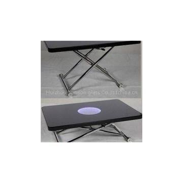 Black Glass Coffee Table Top