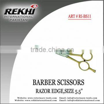 Pakistan Barber Scissors Razor Edge,SIZE 5.5'',Peluqueria Tijeras Razor Edge,beauty instruments,beauty scissors