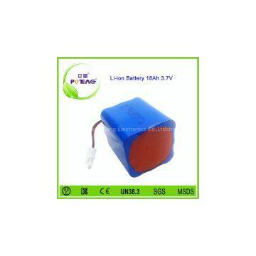 3.7v 18ah rechargeable li-ion battery pack