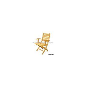 Wooden garden chair