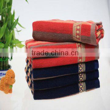 Red And Black Factory Sale Gentleman Bath Towel