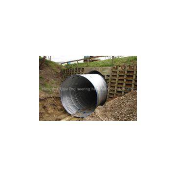 oval shaped steel culvert pipe, engineering material black steel pipe hot dipped galvanized steel pipe Q235
