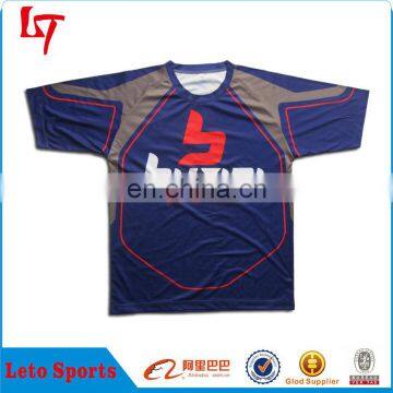 Wholesale Logo Sublimation Lacrosse Shirt Custom Royals Jersey photo-3