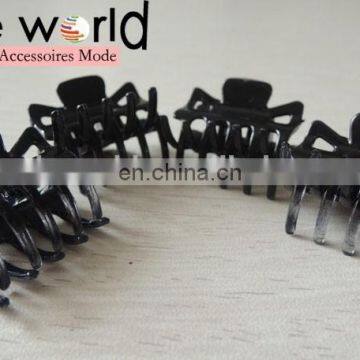 Wholesale Small Size Plastic Square Black Hair Claw Hairpin Accessories Kids