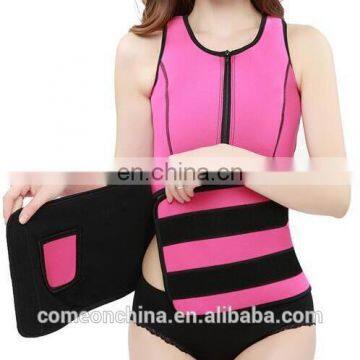 Neoprene latex Zipper vest waist belt all in one