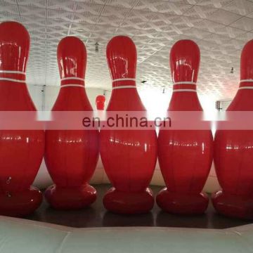 HI giant balck color human inflatable bowling model bowling pins for sale