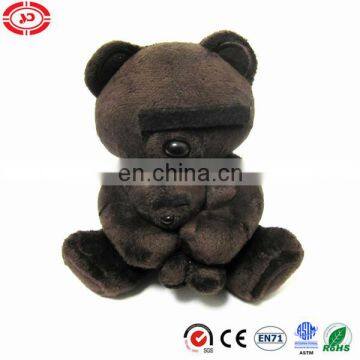 All black blind bear mummy and kid teddy OEM toy