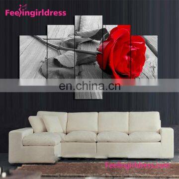 High Quality Custom 3D Rose Oil Canvas African Art Paintings