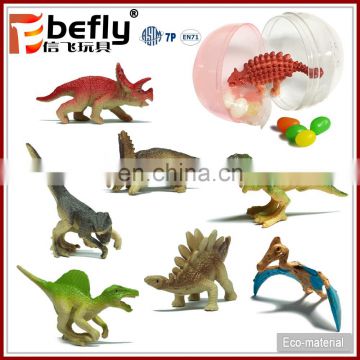 Shantou candy factory plastic dinosaur egg with toy inside