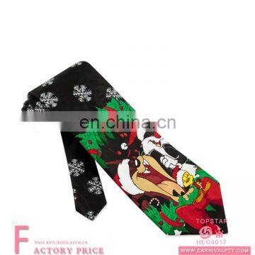 Latest Christmas Decorating,Cartoon Animal Mickey,Snowflake,Men Tie for Party