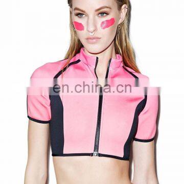 New Design Hot sale Sexy Custom Made Uneven Wholesale Ladies Crop Top