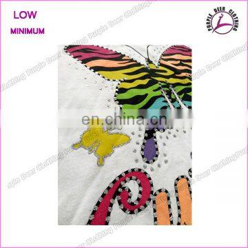 New Arrival 2016 Cotton Baby Girls T-shirts Cute Butterfly Print Kids Shirts photo-3