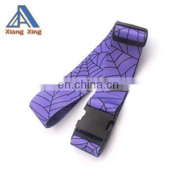 Fashion product polyester luggage belt with lock for travel luggage bags
