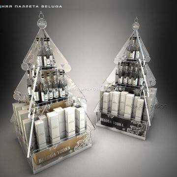 Acrylic Led Wine Rack led bottle glorifier lighted display cabinet