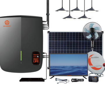 100W Solar Home Systems Solar Battery Storage System with Lights TV Fan Radio and Mobile Charging