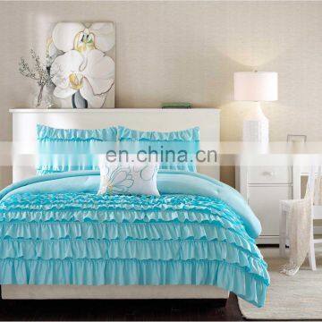Super Soft Microfiber Ruffled Comforter Bed Set For Hotel and Home photo-4