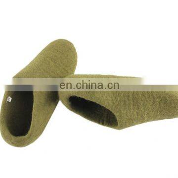 Handmade Home Warm Cotton 100% Wool Felt Slippers photo-3