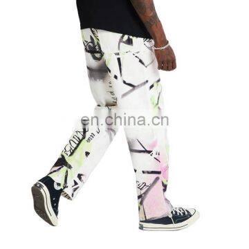 DiZNEW Wholesale All Over Printing Straight Leg Jeans Men