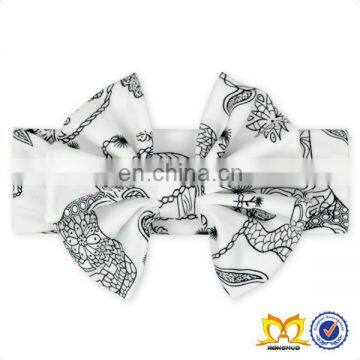 2019 Easter Rabbit Bow Headband Girl Newborn Stretchy Cotton Headbands Elastic Hair Band For Kids photo-2