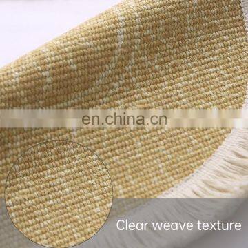 Wholesale Home Textile Fringes Placemats Printed Woven Fabric Table Round Placemat Dining Mat photo-7