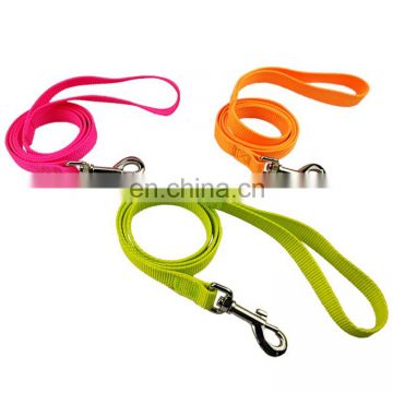 2020 fluorescent night dog walk popular dog leash dog webbing with LED buckle