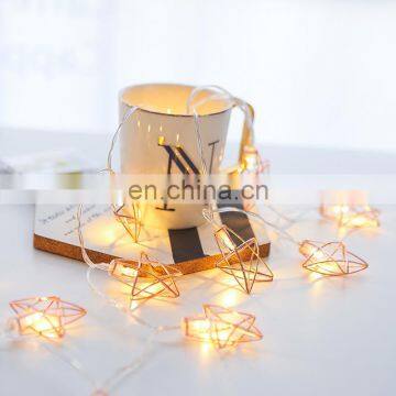 Top Sale LED Metal Christmas Star String Lights photo-4