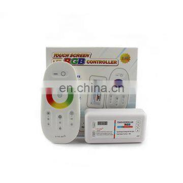 DC12V 24V RGB LED Dimmer Controller 2.4G RF Touch Screen Remote Control for 5050 Strip Light photo-2