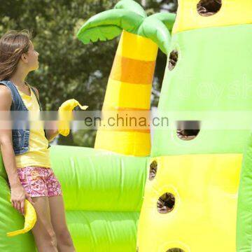 Jungle Themed Rock Climbing Wall Inflatable Climbing Climb Game For Adults